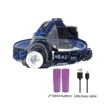 Bright Rechargeable LED Headlight for Outdoor Use