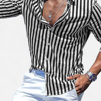 Men's Lightweight Pastel Cotton Shirt Casual Summer Top