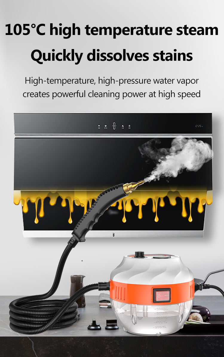 Heavy Duty 2800W Steam Cleaner for Home and Car