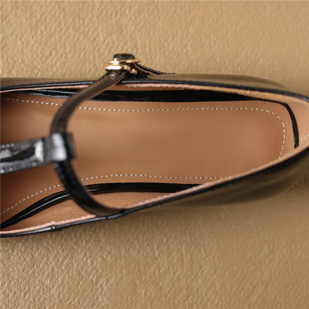 Ladies Comfortable Square Toe Ballet Flats