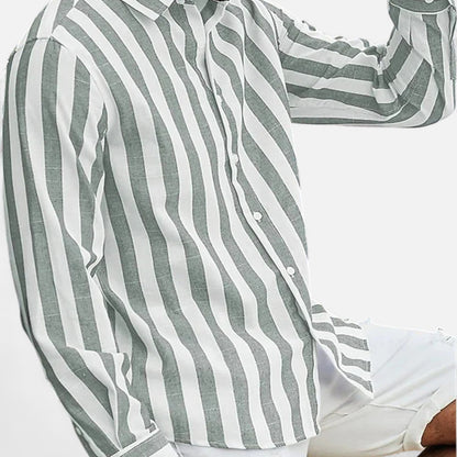 Men's Lightweight Pastel Cotton Shirt Casual Summer Top