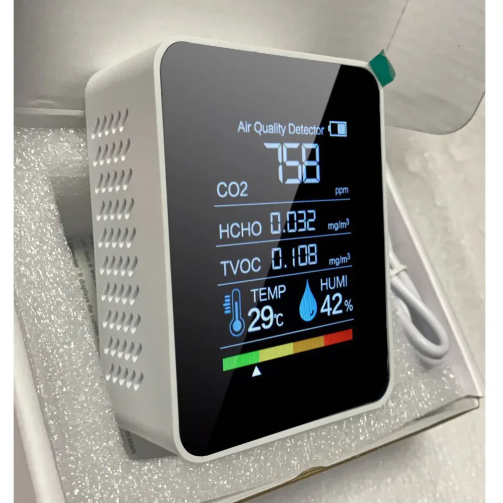 Accurate CO2 Detector with Instant Alerts