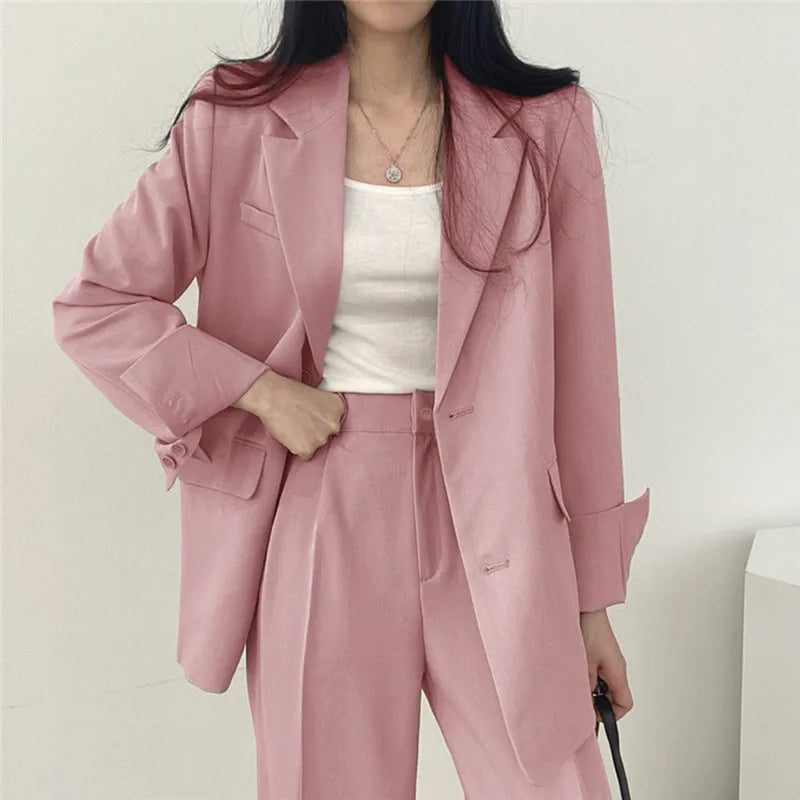 Ladies' Suit Jacket and Trousers Outfit - Luxivelle