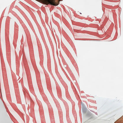 Men's Lightweight Pastel Cotton Shirt Casual Summer Top