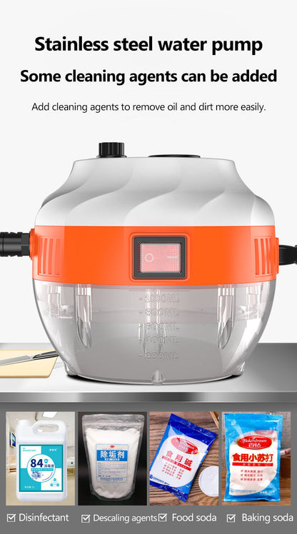 Heavy Duty 2800W Steam Cleaner for Home and Car