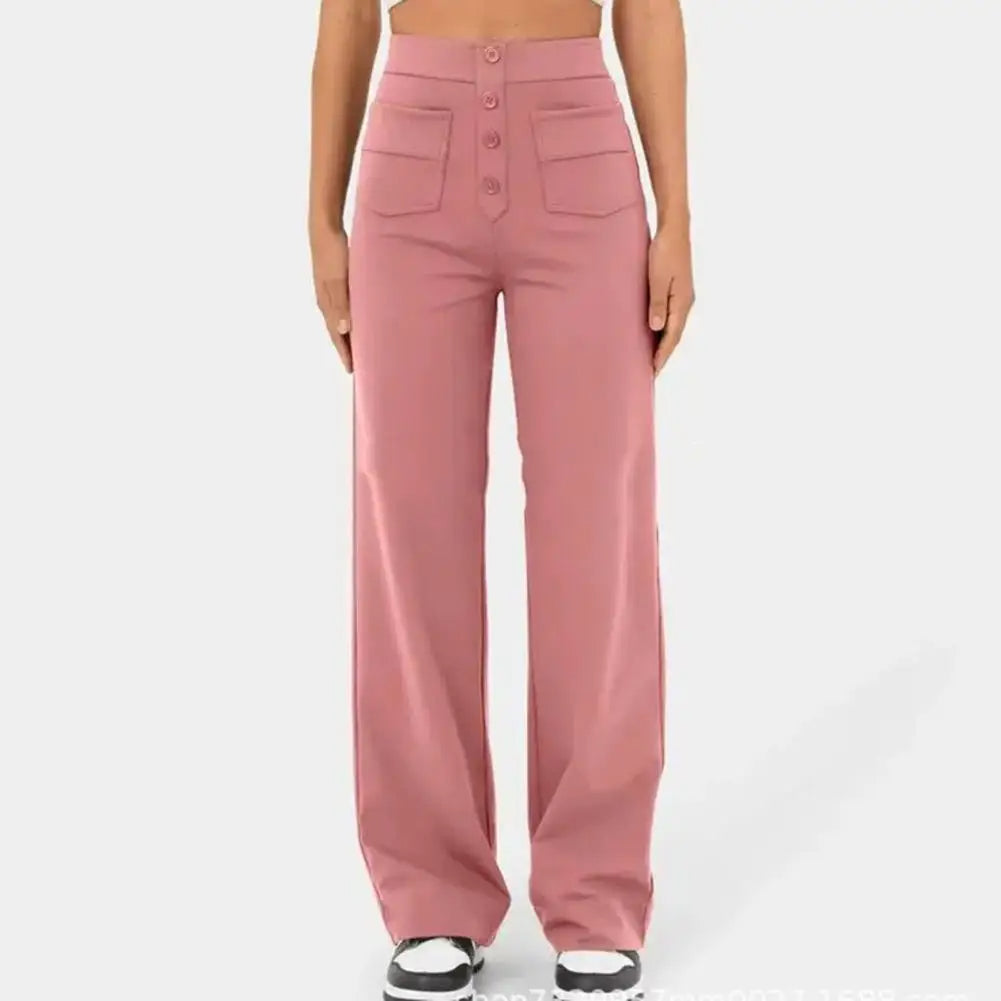 Comfortable Loose Fit High Waist Trousers