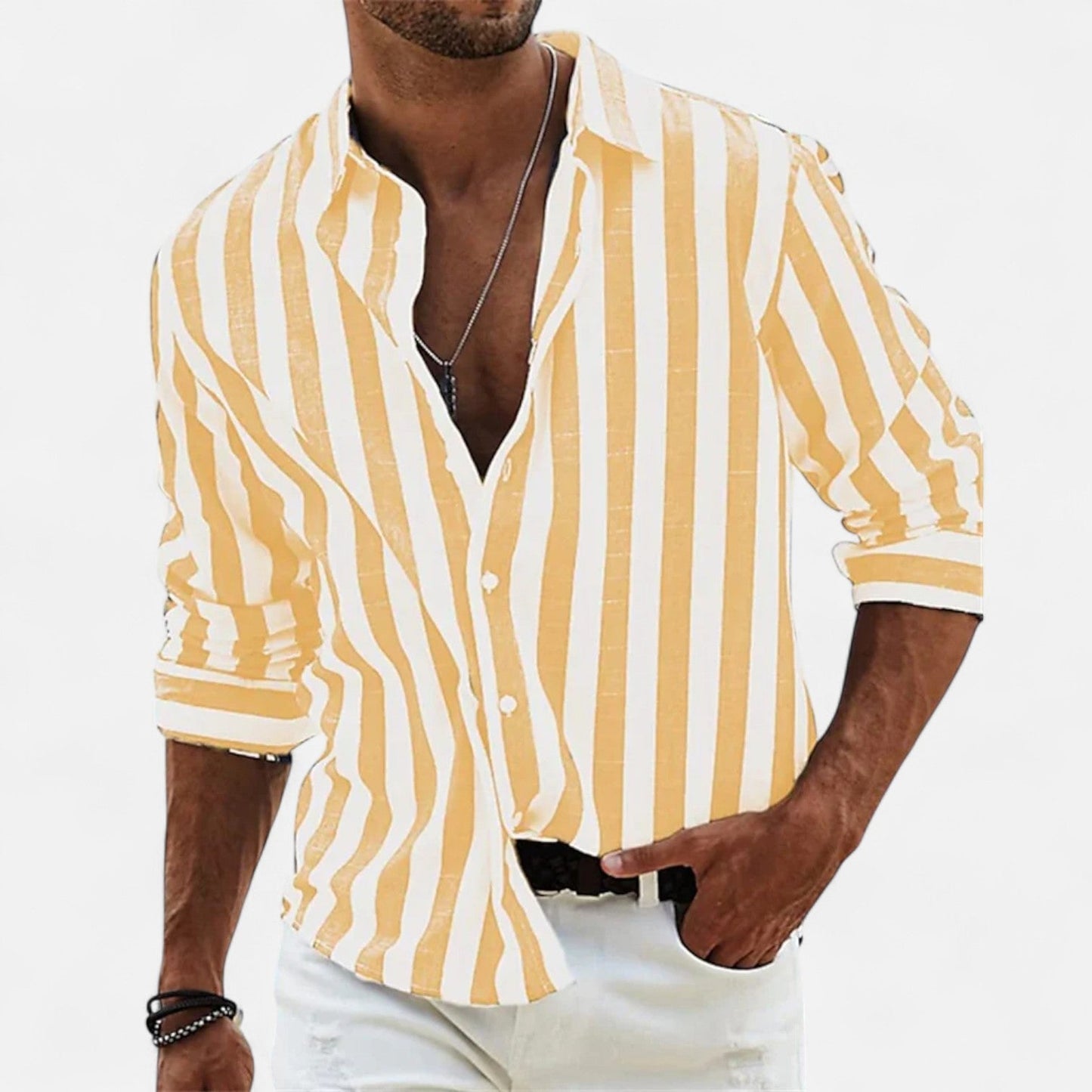 Men's Lightweight Pastel Cotton Shirt Casual Summer Top