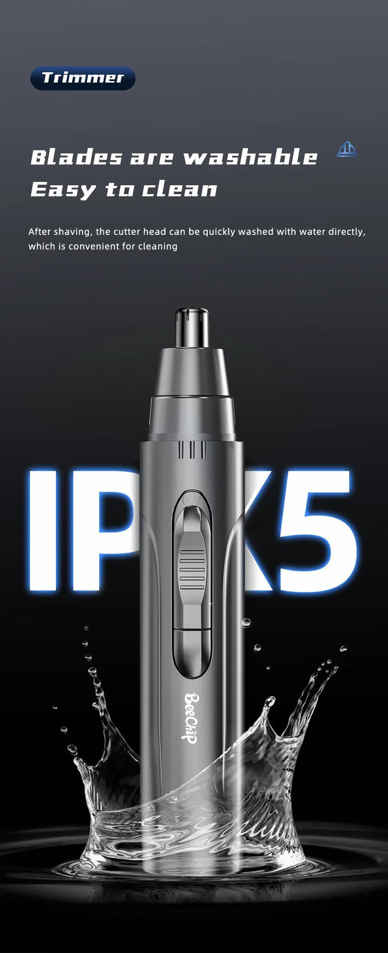 Easy to Use Electric Nose Trimmer for Men and Women