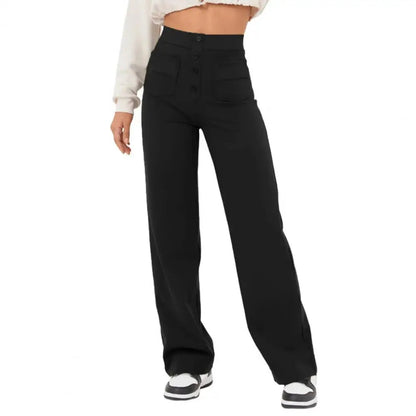 Comfortable Loose Fit High Waist Trousers