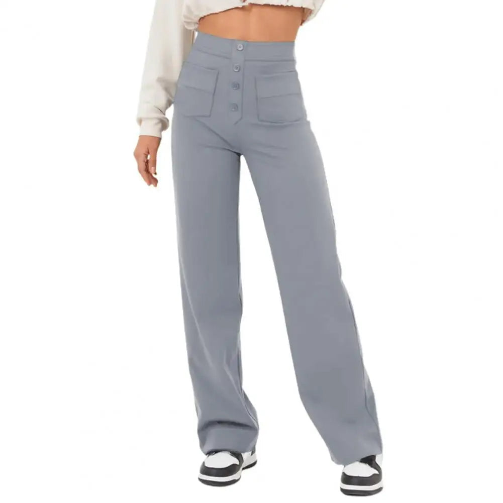 Comfortable Loose Fit High Waist Trousers