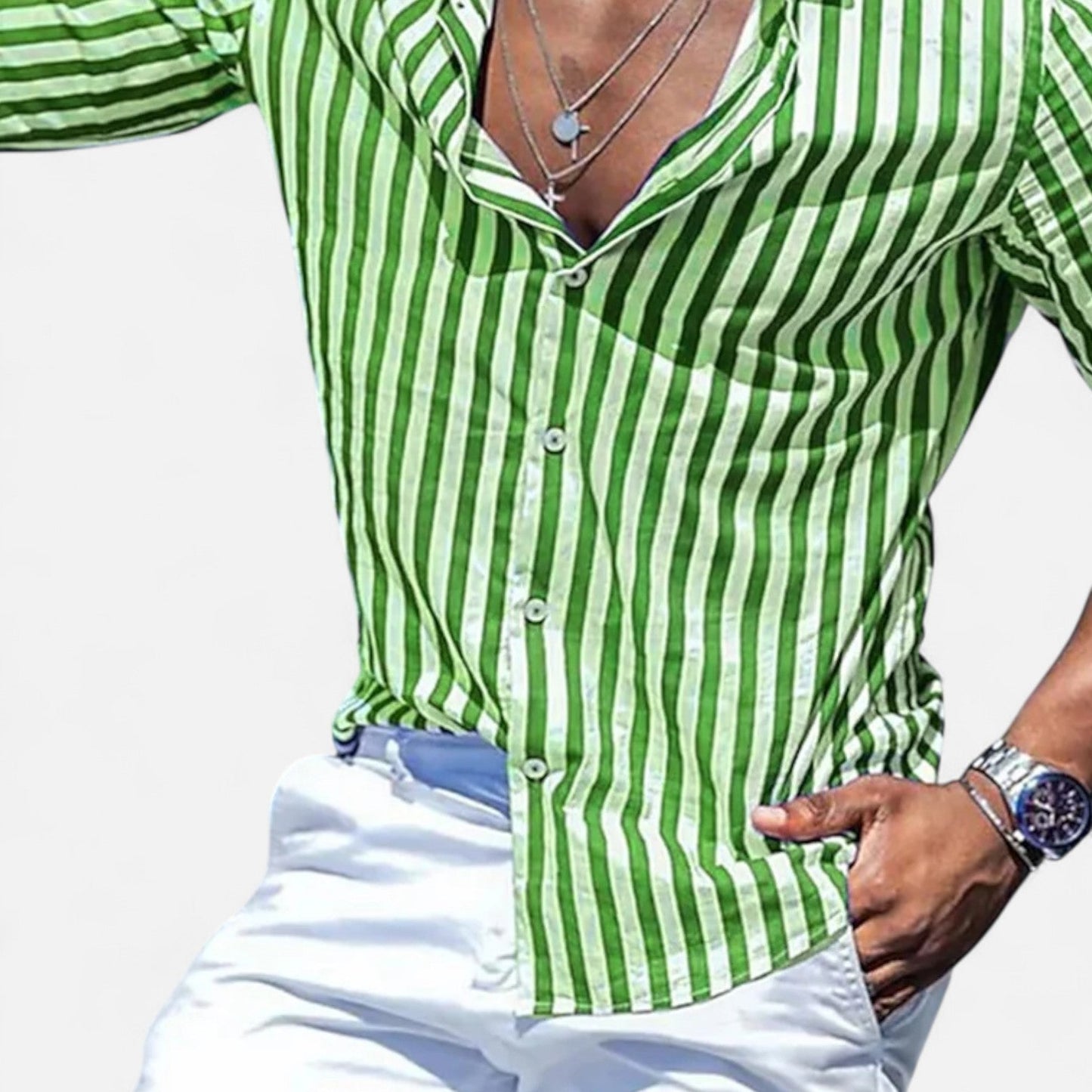 Men's Lightweight Pastel Cotton Shirt Casual Summer Top - Luxivelle