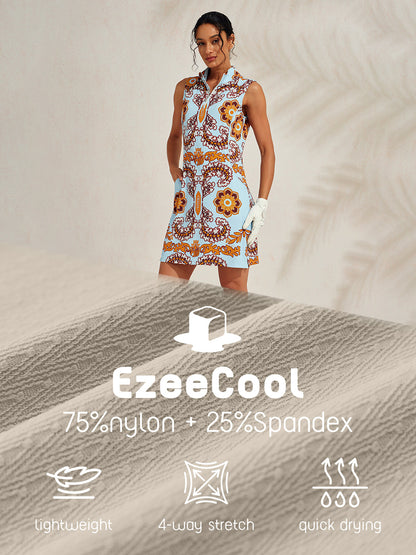 Comfortable Sun Protective Cap Sleeve Dress UPF 50+