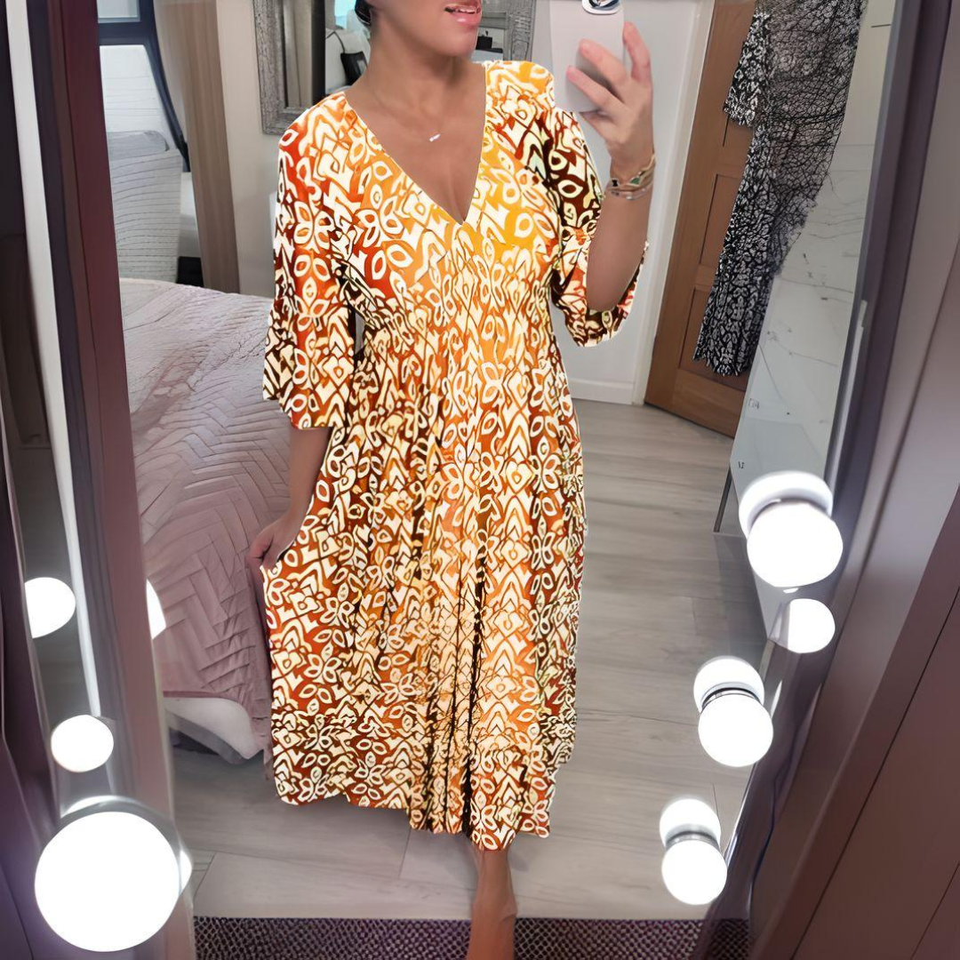 Trendy Floral Maxi Dress