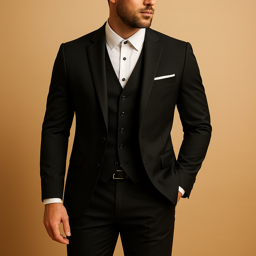 Lightweight Men's Summer Slim Fit Wool Suit