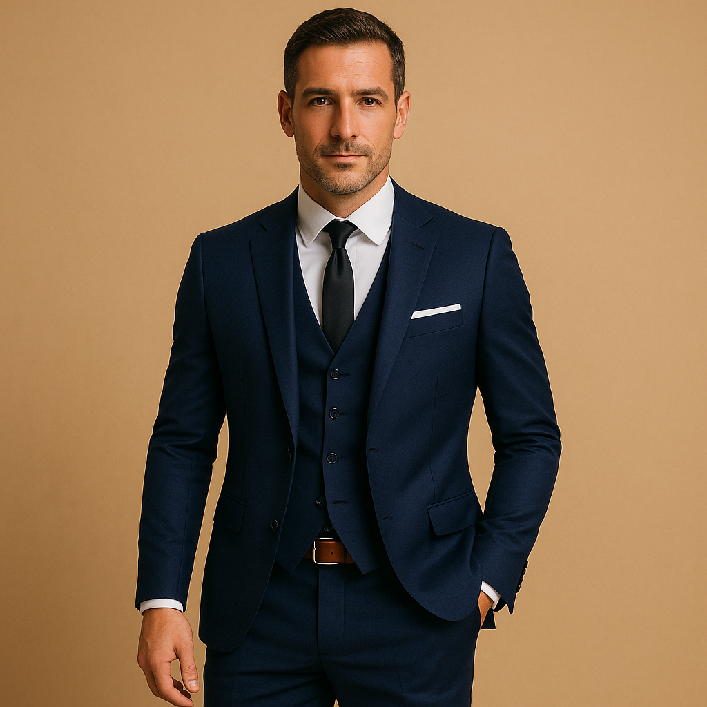 Lightweight Men's Summer Slim Fit Wool Suit