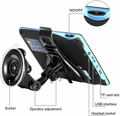 Compact 7 Car GPS Navigator with Lifetime Maps Update
