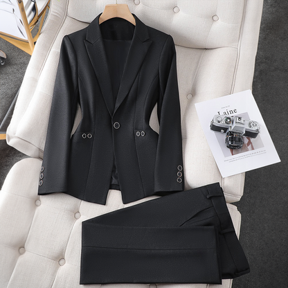 Women's 2-Piece Suit Jacket and Trousers Set