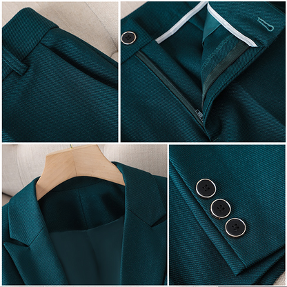 Women's 2-Piece Suit Jacket and Trousers Set