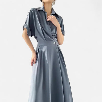 Elegant Chic Ladies Shirt Dress