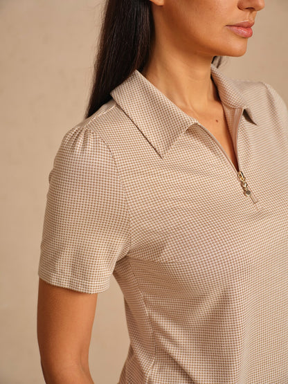 Slim Fit Short Sleeve Golf Polo Shirt