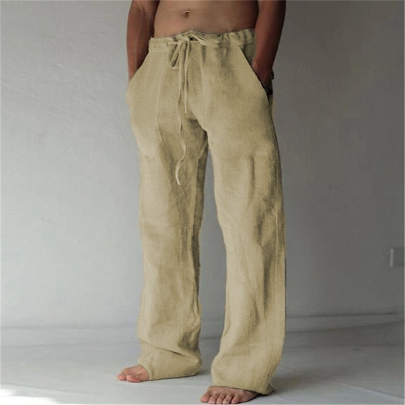 Linen Pants - Baggy Casual Fit for Men-3
