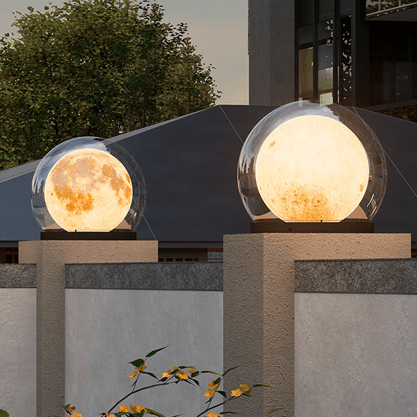 Solar Powered Outdoor Lantern Post