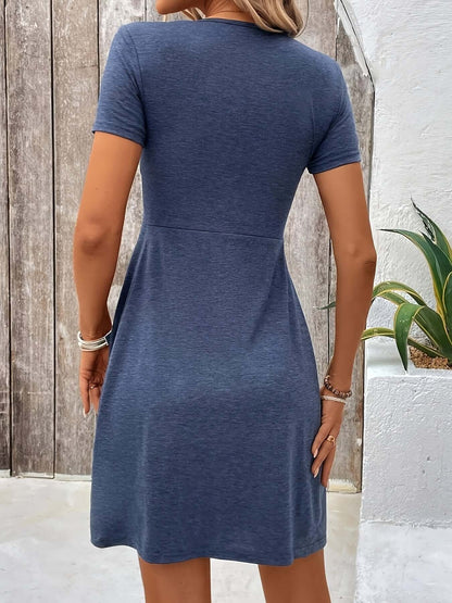 Flared Hem Women's A-Line Dress