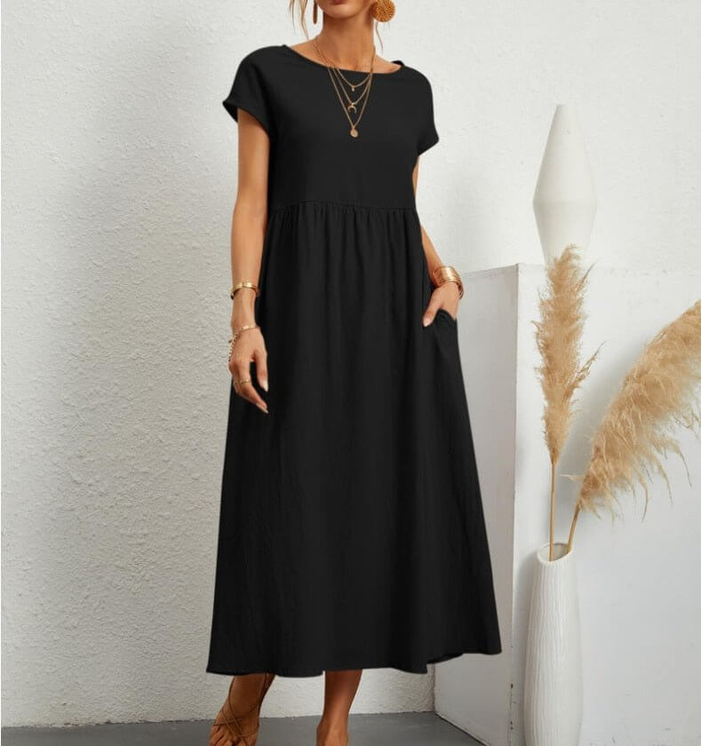 Breathable Strapless Mid Length Summer Dress - Luxivelle