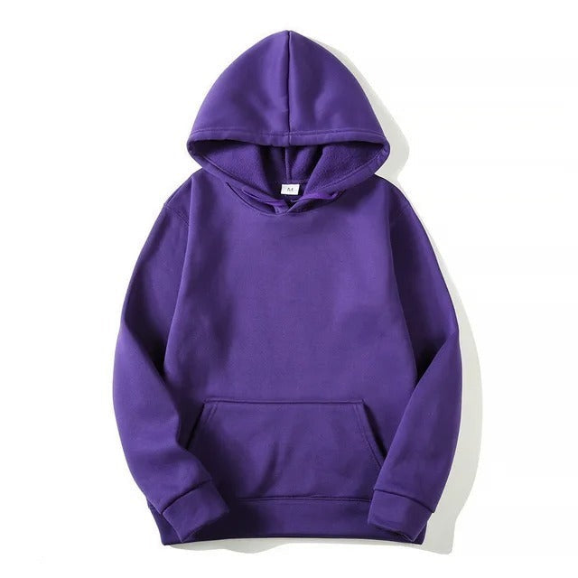 Women's Cozy Pullover Hoodie with Pockets and Long Sleeves