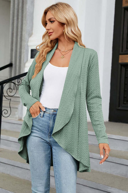 Relaxed Fit Oversized Open Front Cardigan