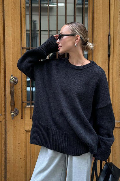 Large Women's Grey Cozy Sweater