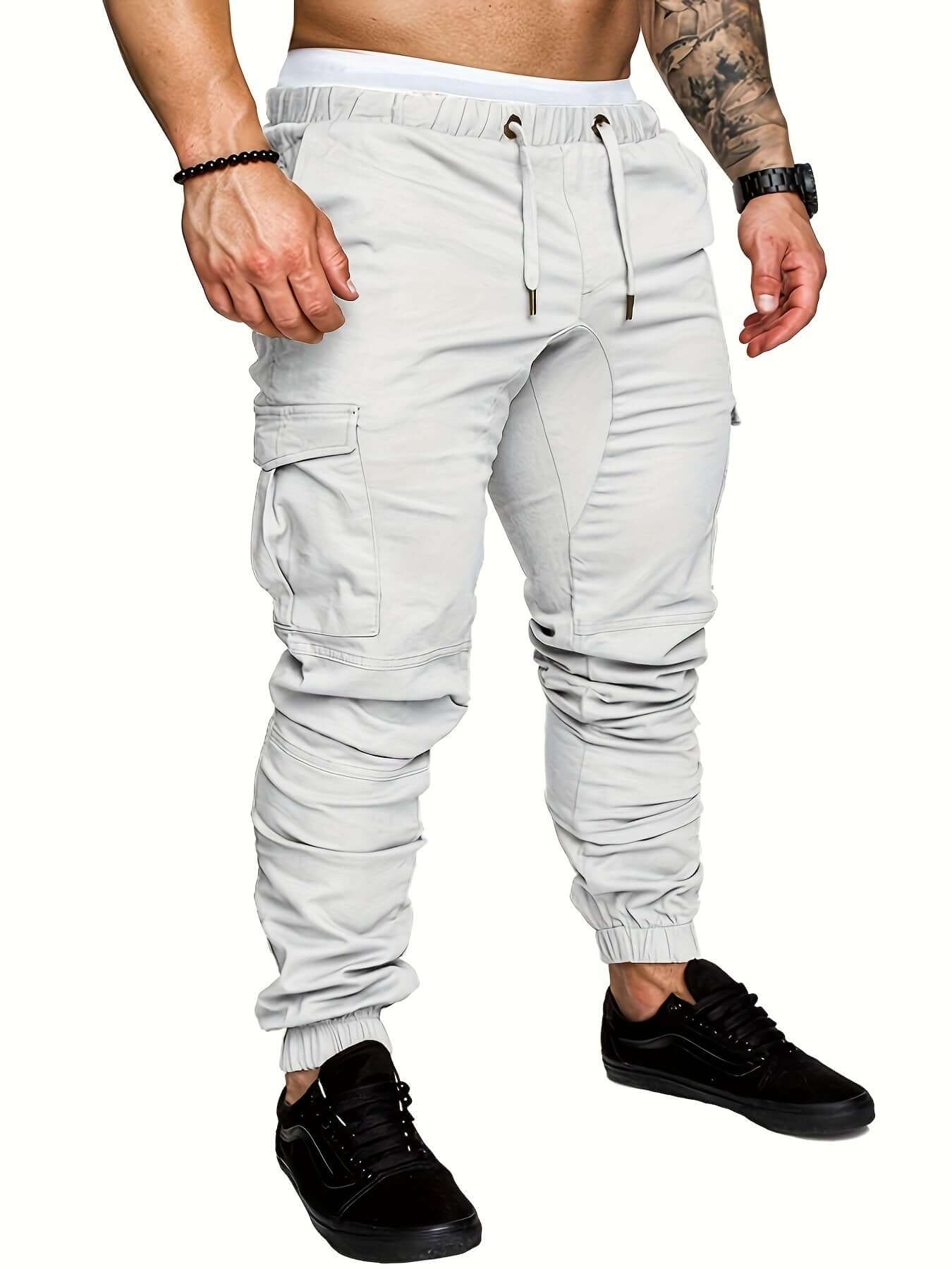 Comfortable Elastic Waist Jogger Pants for Men