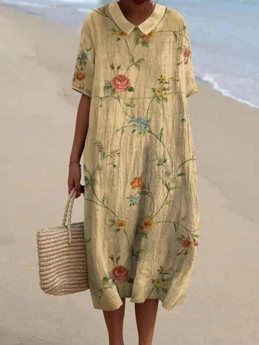Vintage Style Floral Women's Blouse - Luxivelle