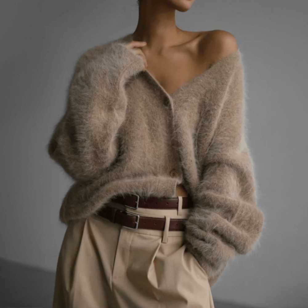 Soft Women's Knitted Sweater Cardigan - Luxivelle