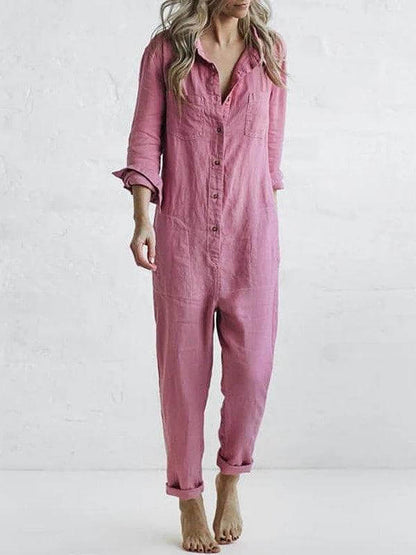 Ladies' Pocket Front Romper Jumpsuit