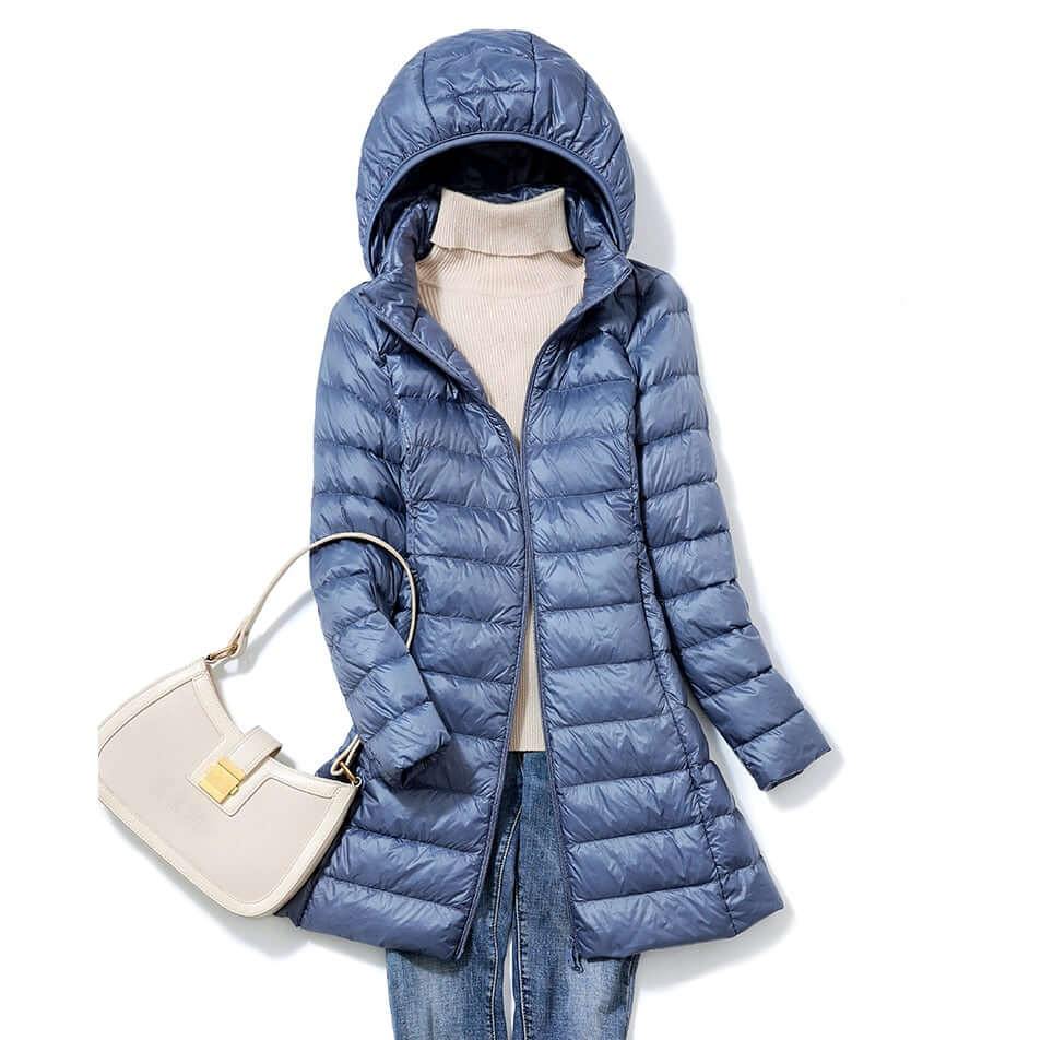 Lightweight Women's Winter Puffer Coat - Luxivelle