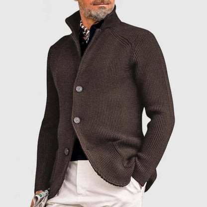 Cozy Mens Crew Neck Sweater with Pockets