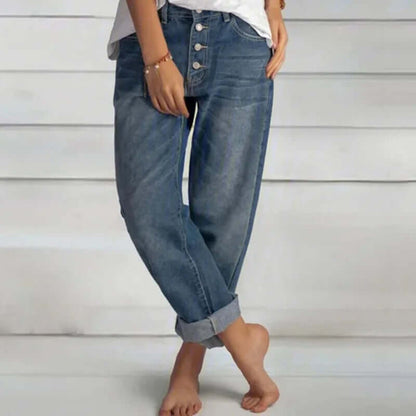 Comfortable Women's Relaxed Fit Denim Jeans
