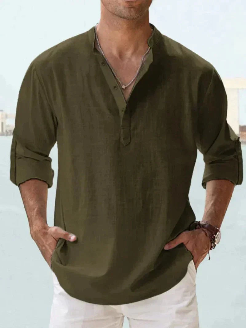 Variant image for Rio | Men's Linen Shirt - Casual Sophistication-43