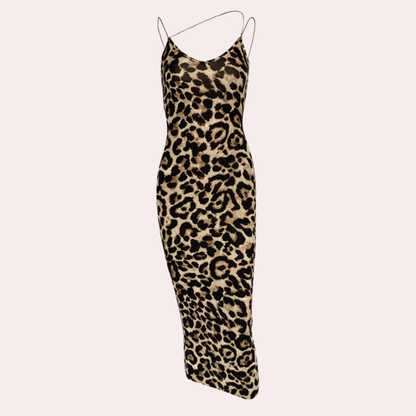 Fashionable Snake Pattern Mini Dress