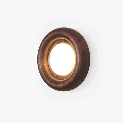Contemporary Wooden Led Wall Lamp