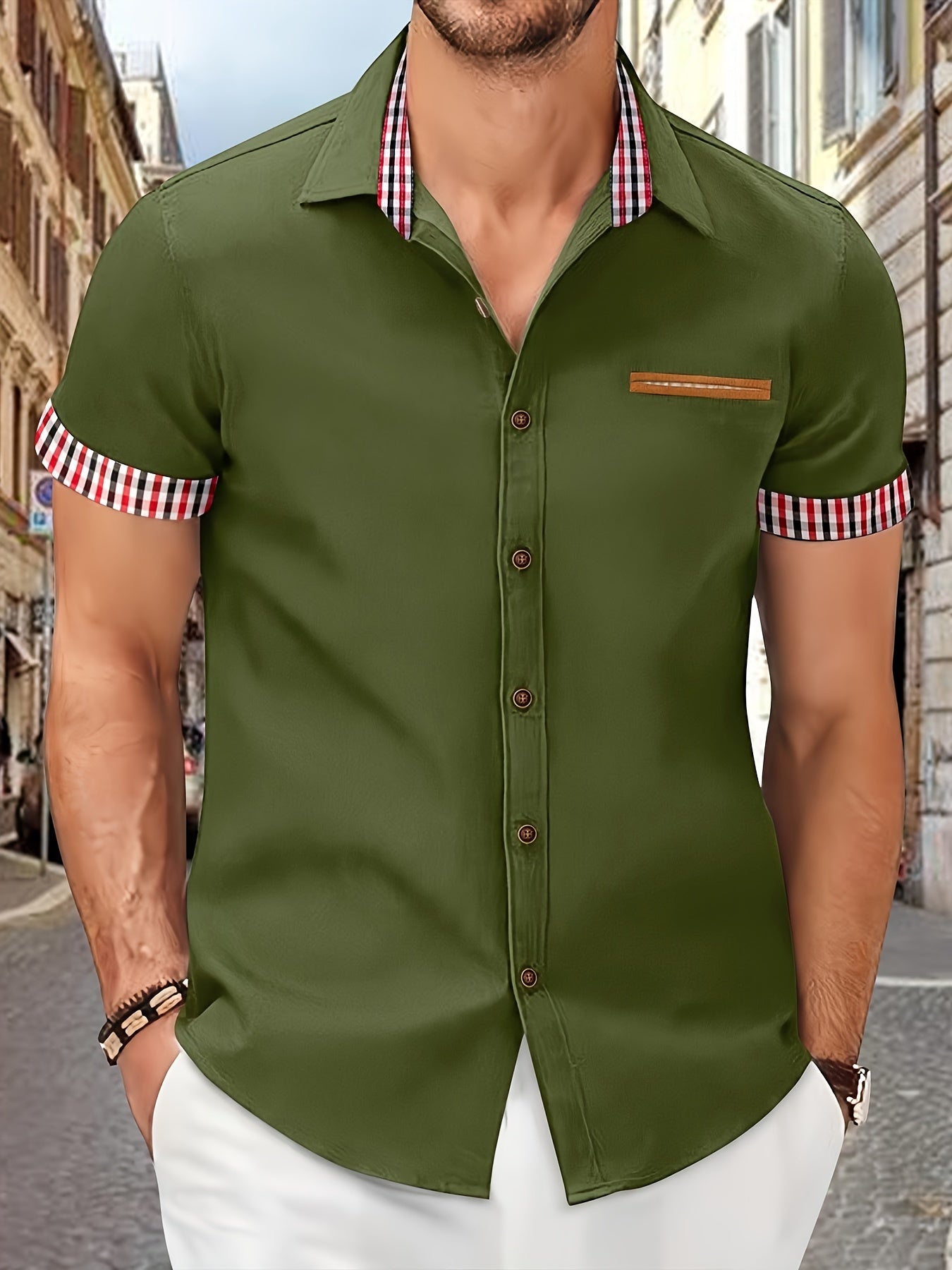 Casual Mens Short Sleeve Tee