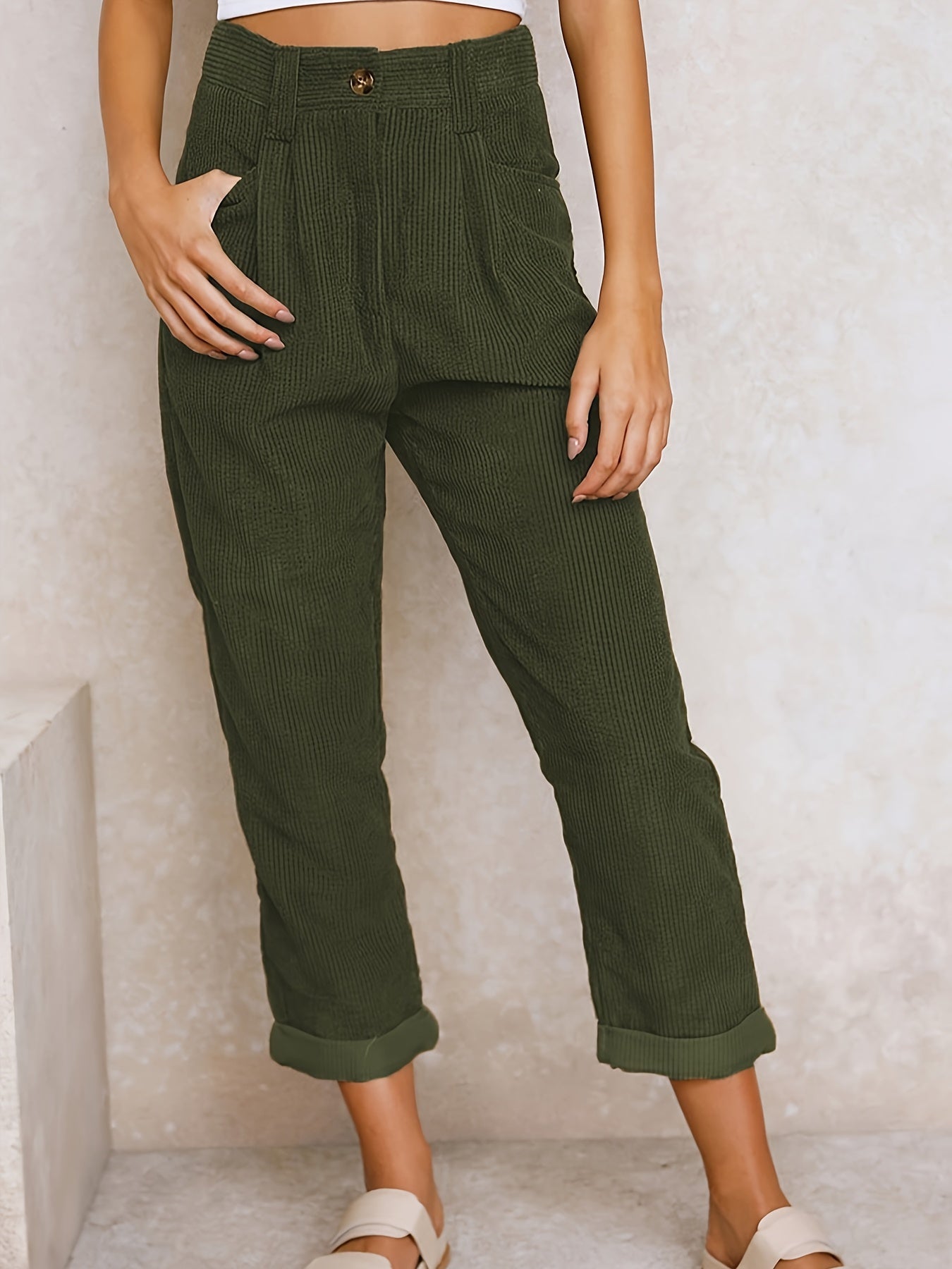 Maple | Corduroy trousers with straight legs
