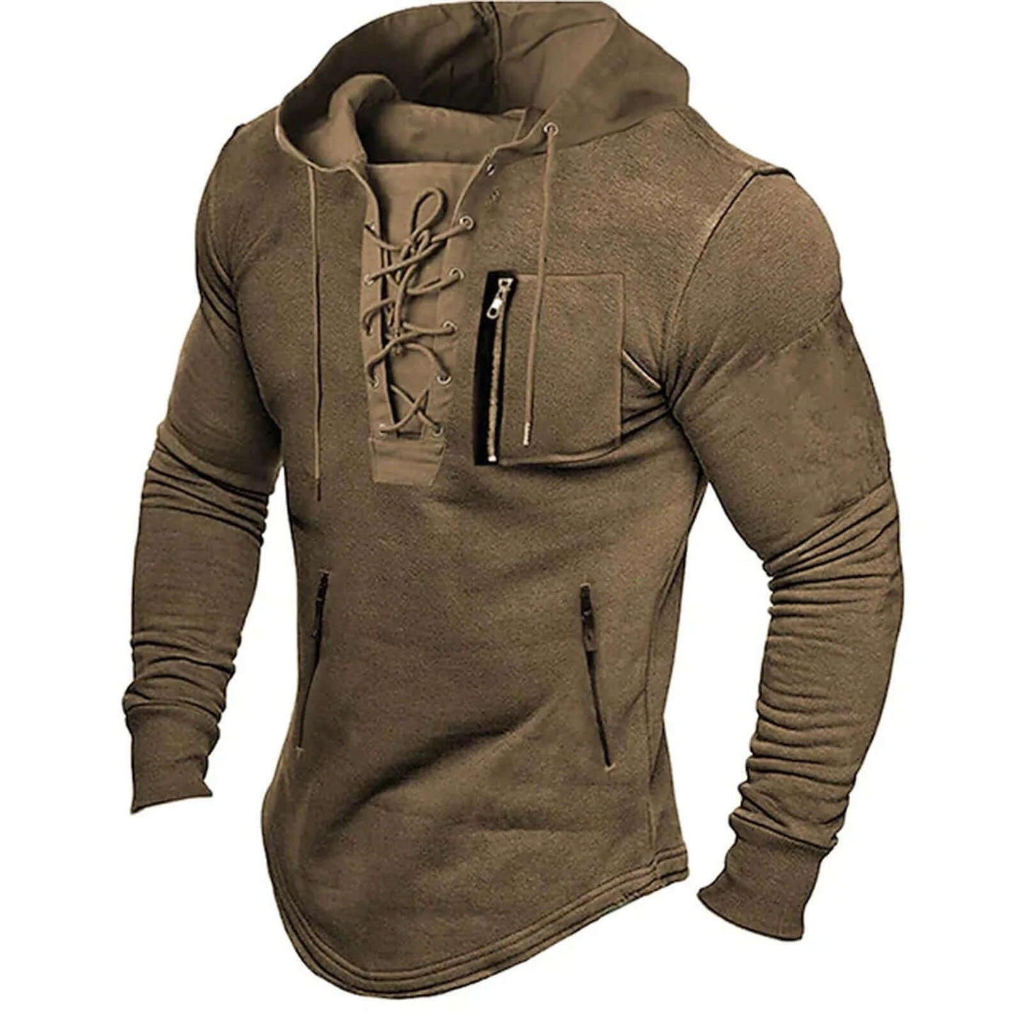 Classic Mens Relaxed Fit Hooded Sweatshirt