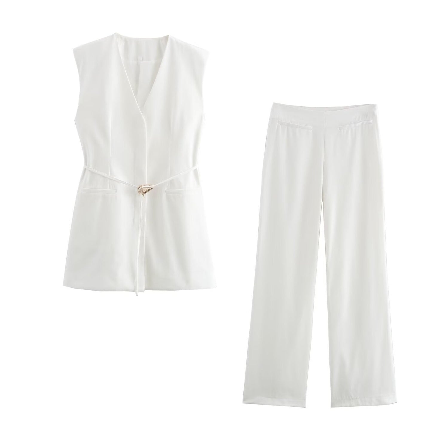 Classic Fit Waistcoat & Flowy Trousers