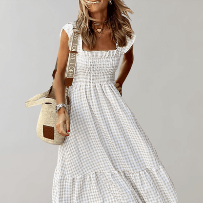 Classic Plaid Sundress - Luxivelle