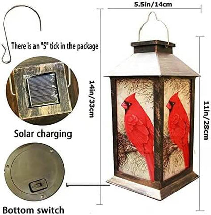 Colorful Bird Solar Powered Yard Lamp