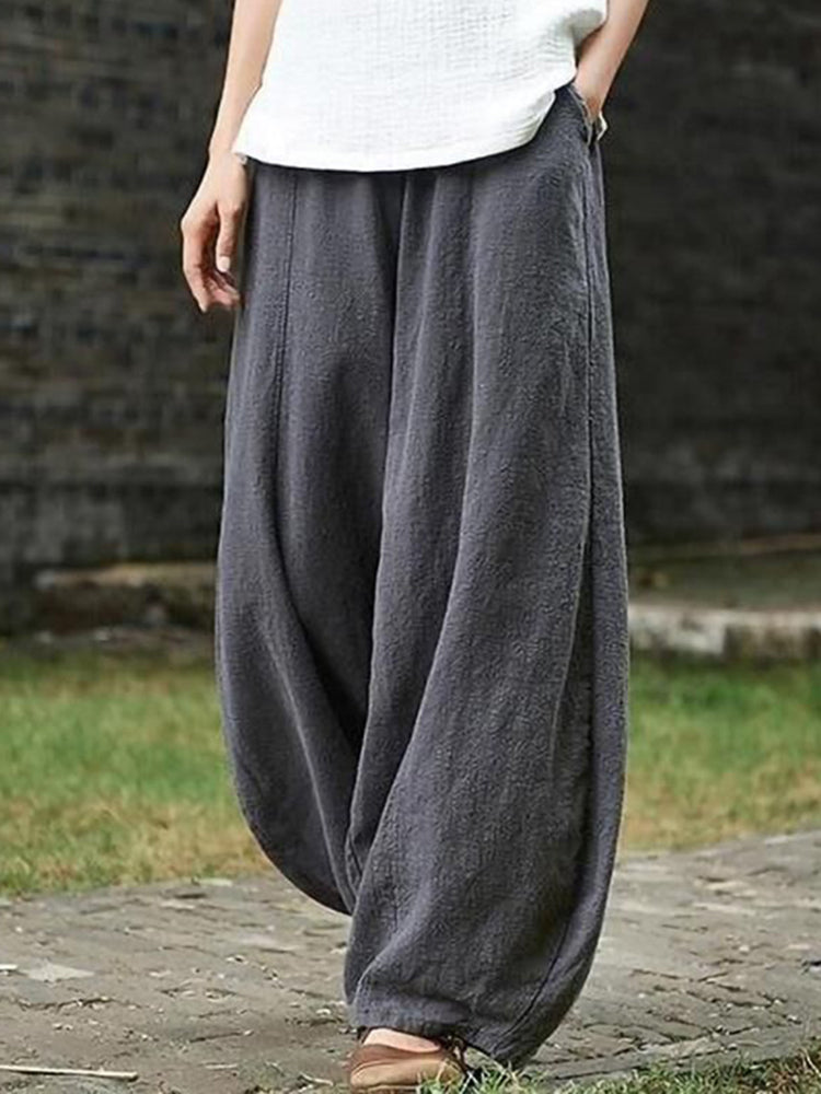 Relaxed Fit Wide Leg Pants for Women - Luxivelle