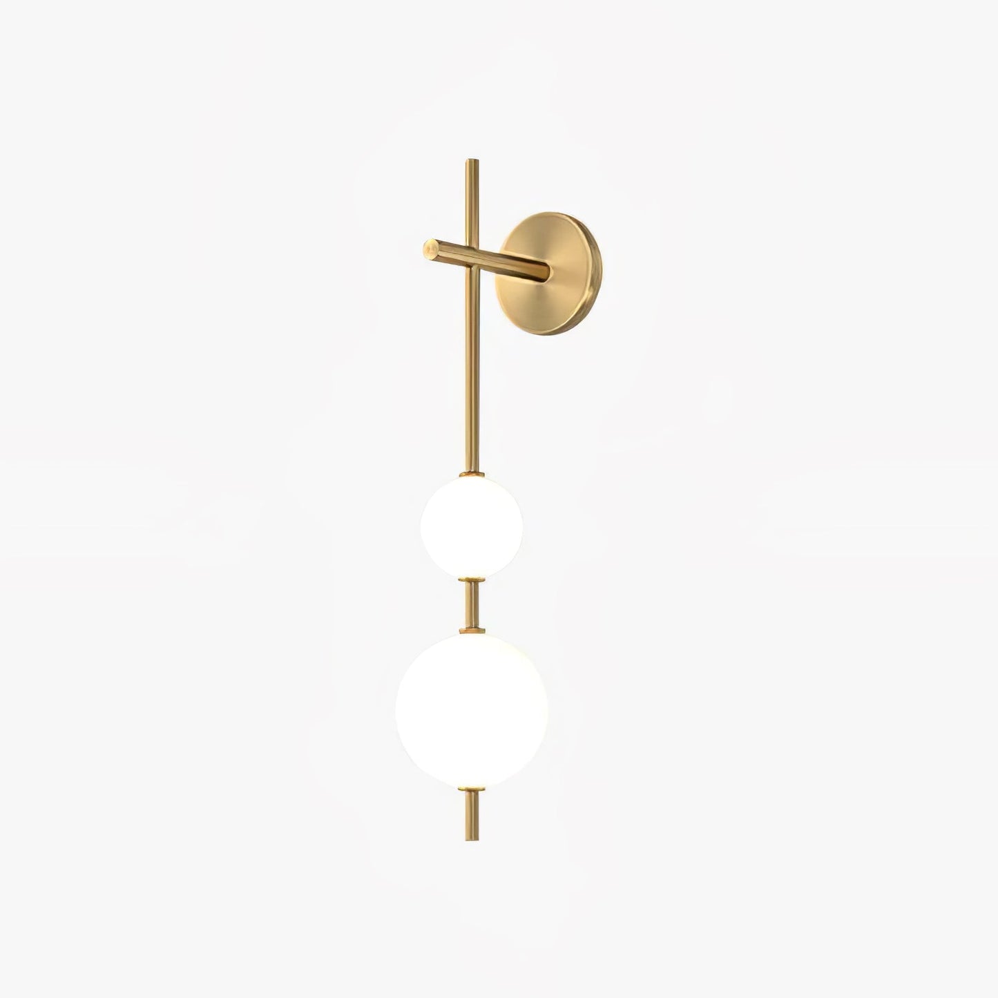 Sleek Round Glass Wall Light