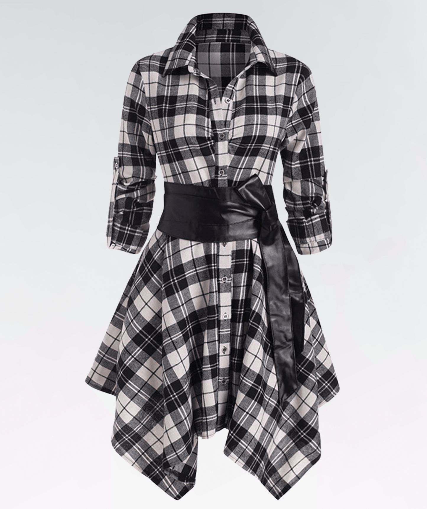 Classic Red Checkered Dress